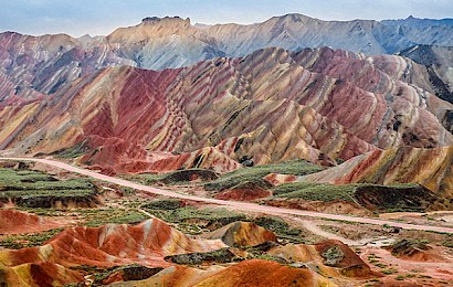 Mondlandschaft in Zhangye